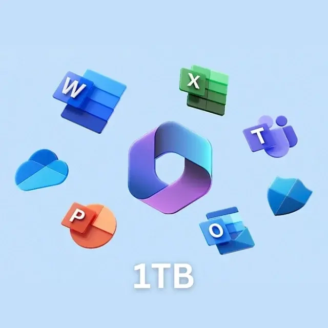 Microsoft 365: 1 ТБ | 5 ПК | Аккаунт Онлайн