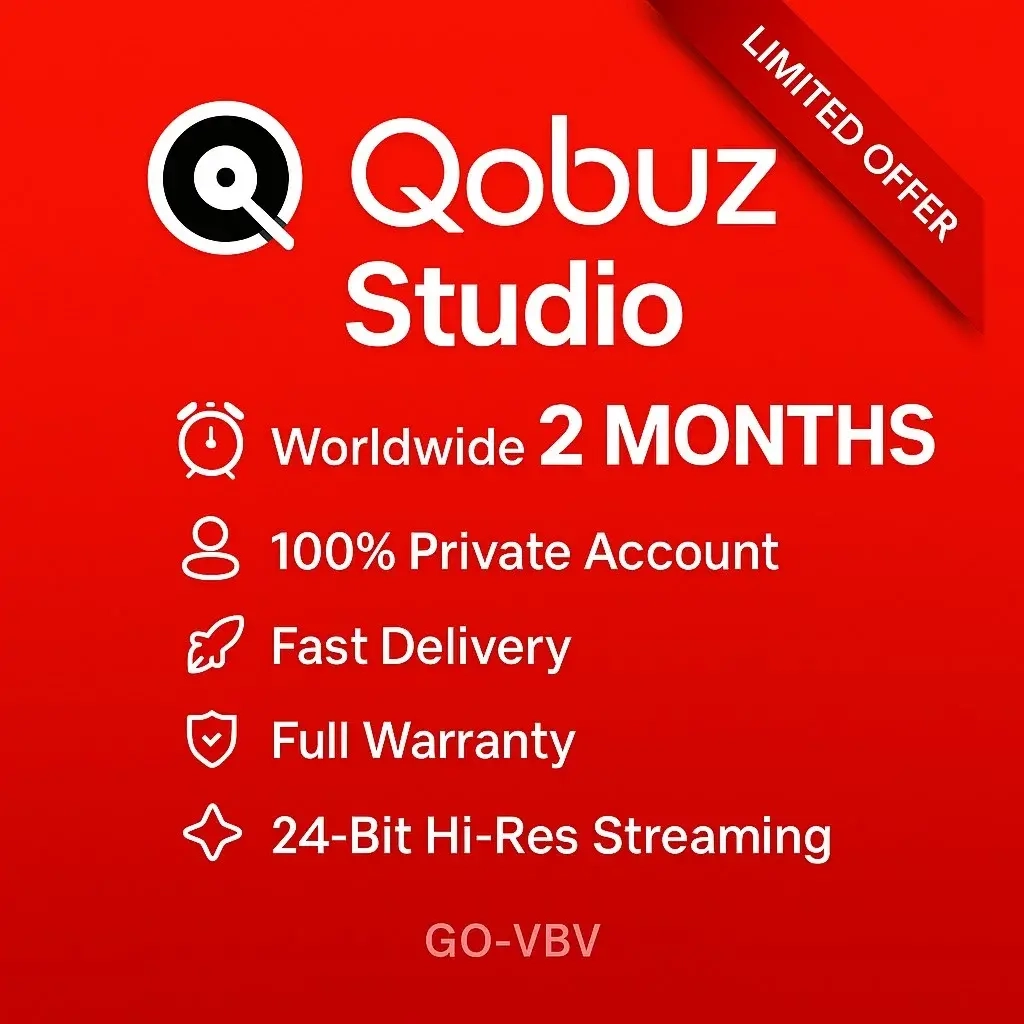 Qobuz Studio Аккаунт | Подписка 1-2 мес | Онлайн