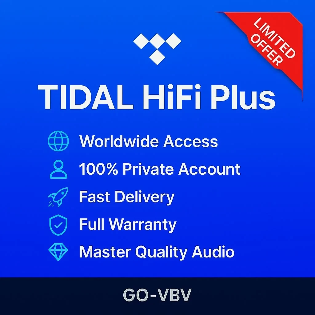 TIDAL HiFi Plus: Аккаунт Инд./Сем. | Онлайн