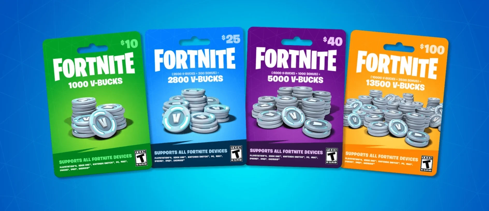 Fortnite V-Bucks: Купить ключ Epic Games Онлайн