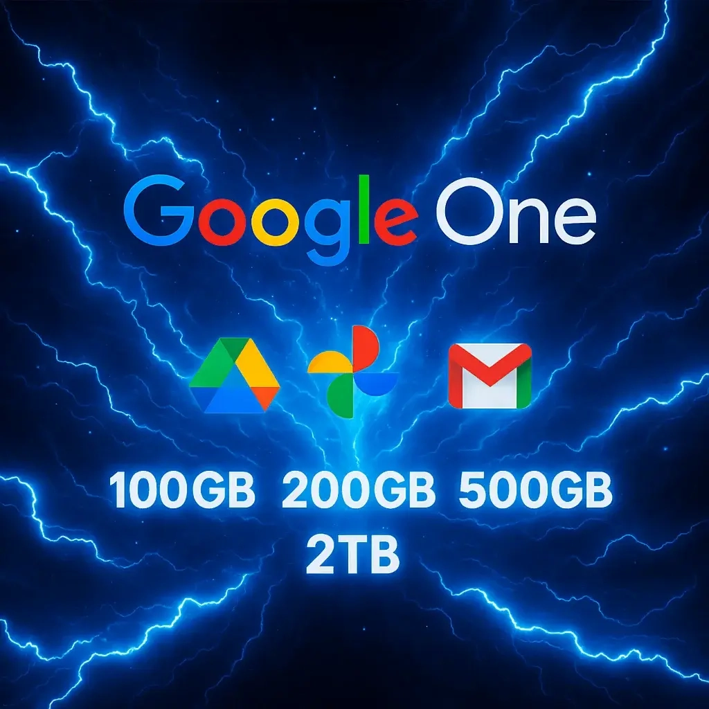 Google One: Облачное хранилище 100GB-2TB + Google Диск | Онлайн