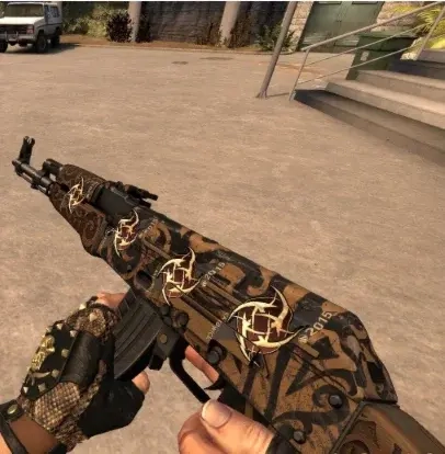 AK-47 | Uncharted + 4 наклейки | Steam | Онлайн