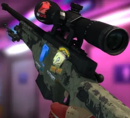 AWP | Safari Mesh с 4 наклейками | CS:GO | Онлайн