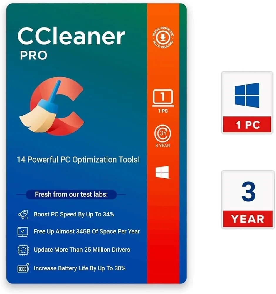 CCleaner Professional 1 год Глобальный – Ключ активации