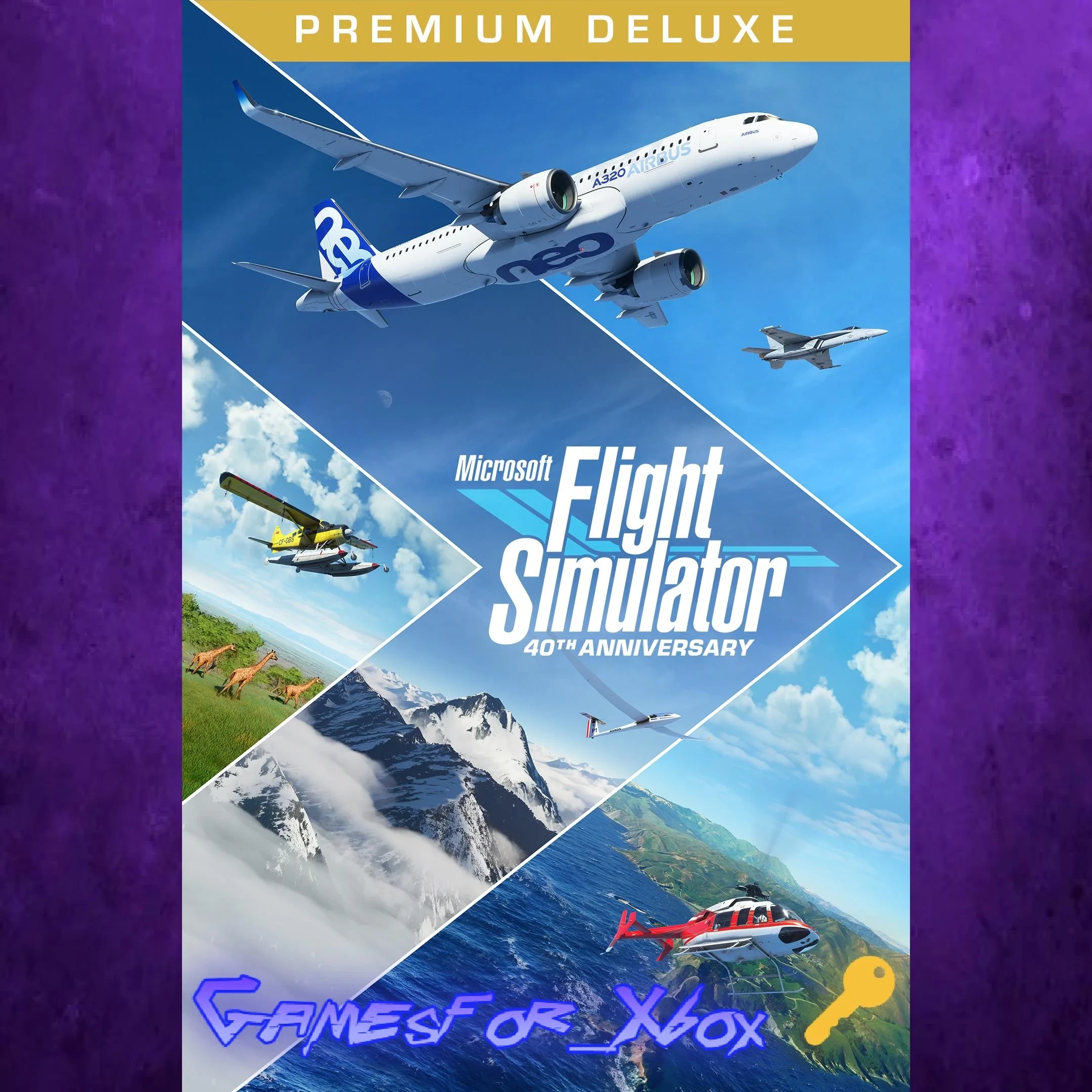 Microsoft Flight Simulator Premium Deluxe 40‑й юбилей – ключ для Xbox Series