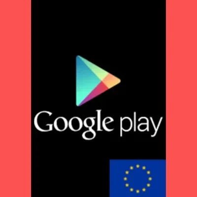 Google Play EU 25 EUR: Карта пополнения Европа