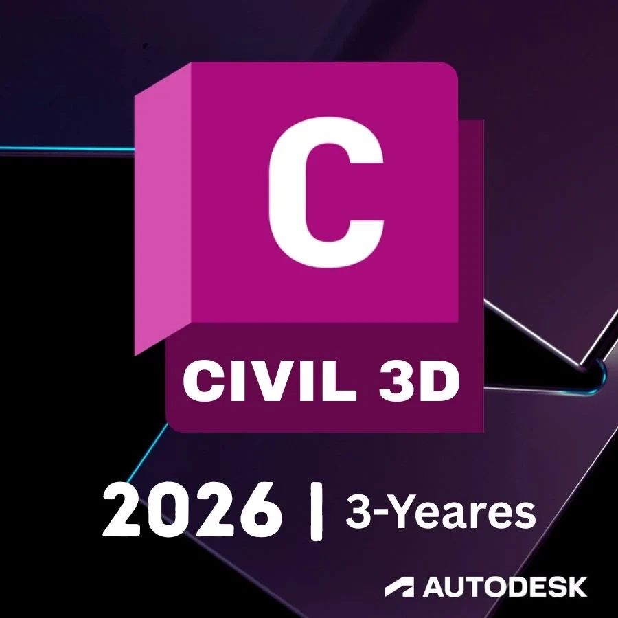 Civil 3D 2026: Лицензия 3 года | 3 ПК | Ключи