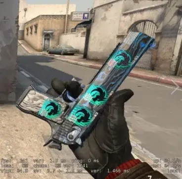 Desert Eagle | Blue Ply (Закаленное в боях) + 4 наклейки