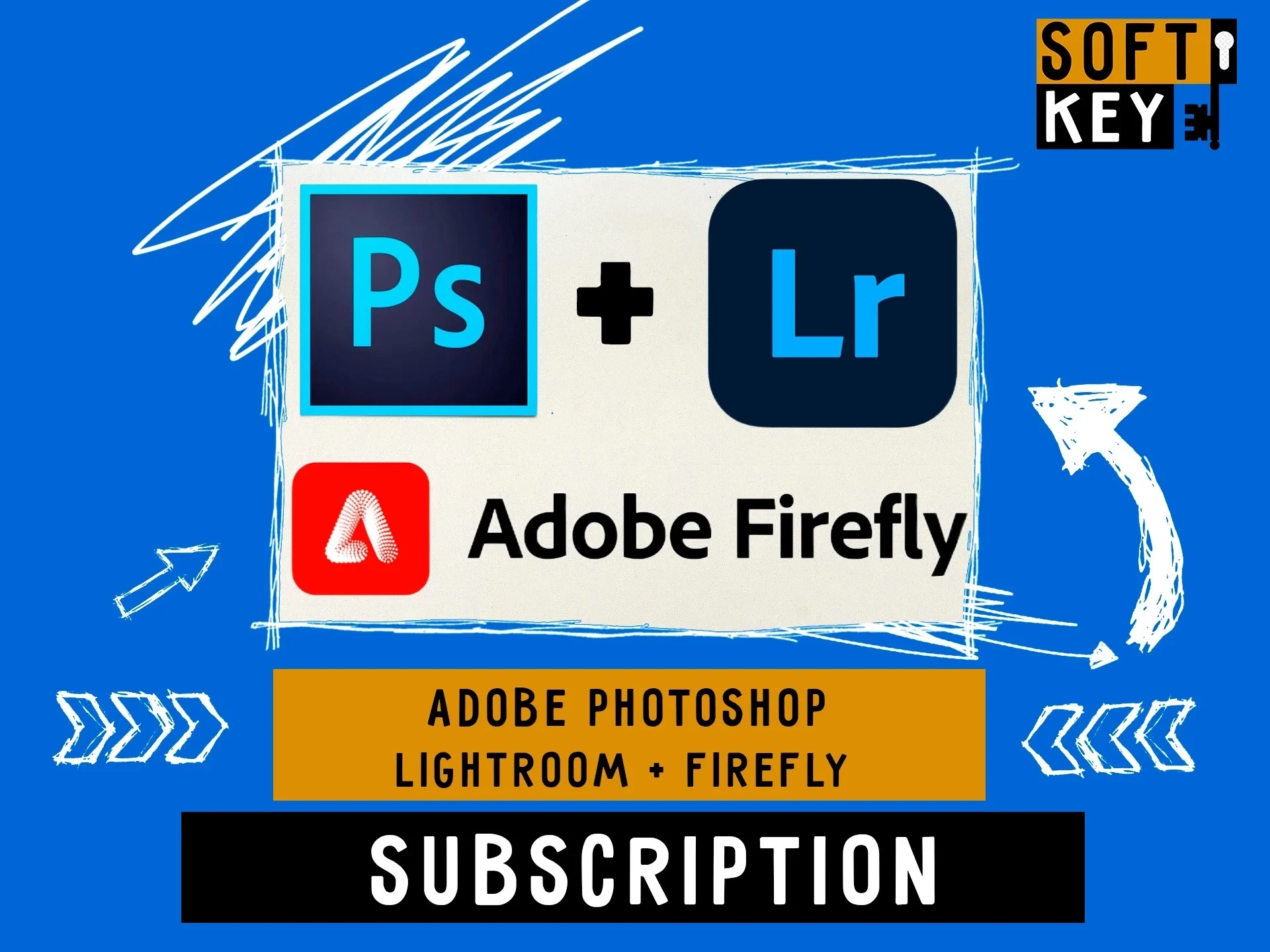 Adobe Photoshop + Lightroom + Firefly | Подписка 1/3 мес. | Онлайн