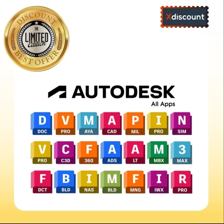 Autodesk: 3 года | +60 приложений в вашем аккаунте | Онлайн