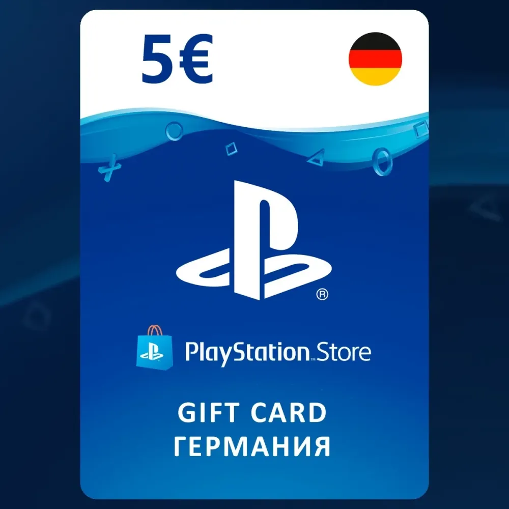 PlayStation Gift Card 5€ (Германия) - Купить код PSN онлайн