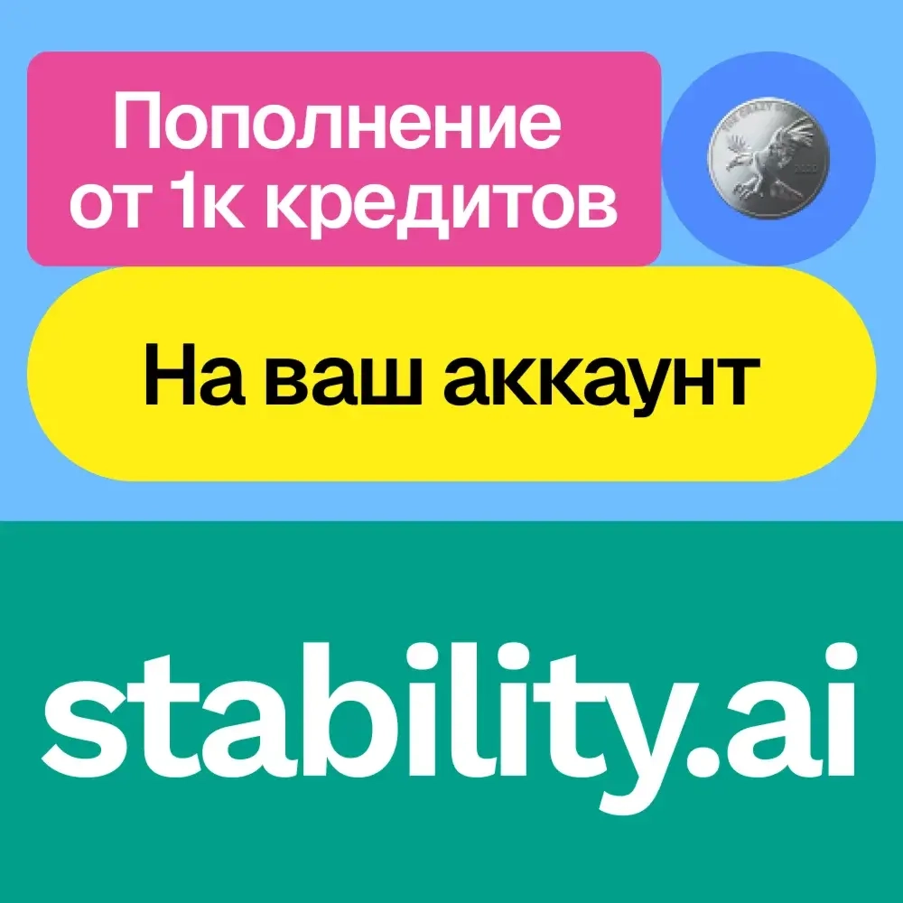 Пополнение баланса Stability AI | Онлайн Услуги Активации