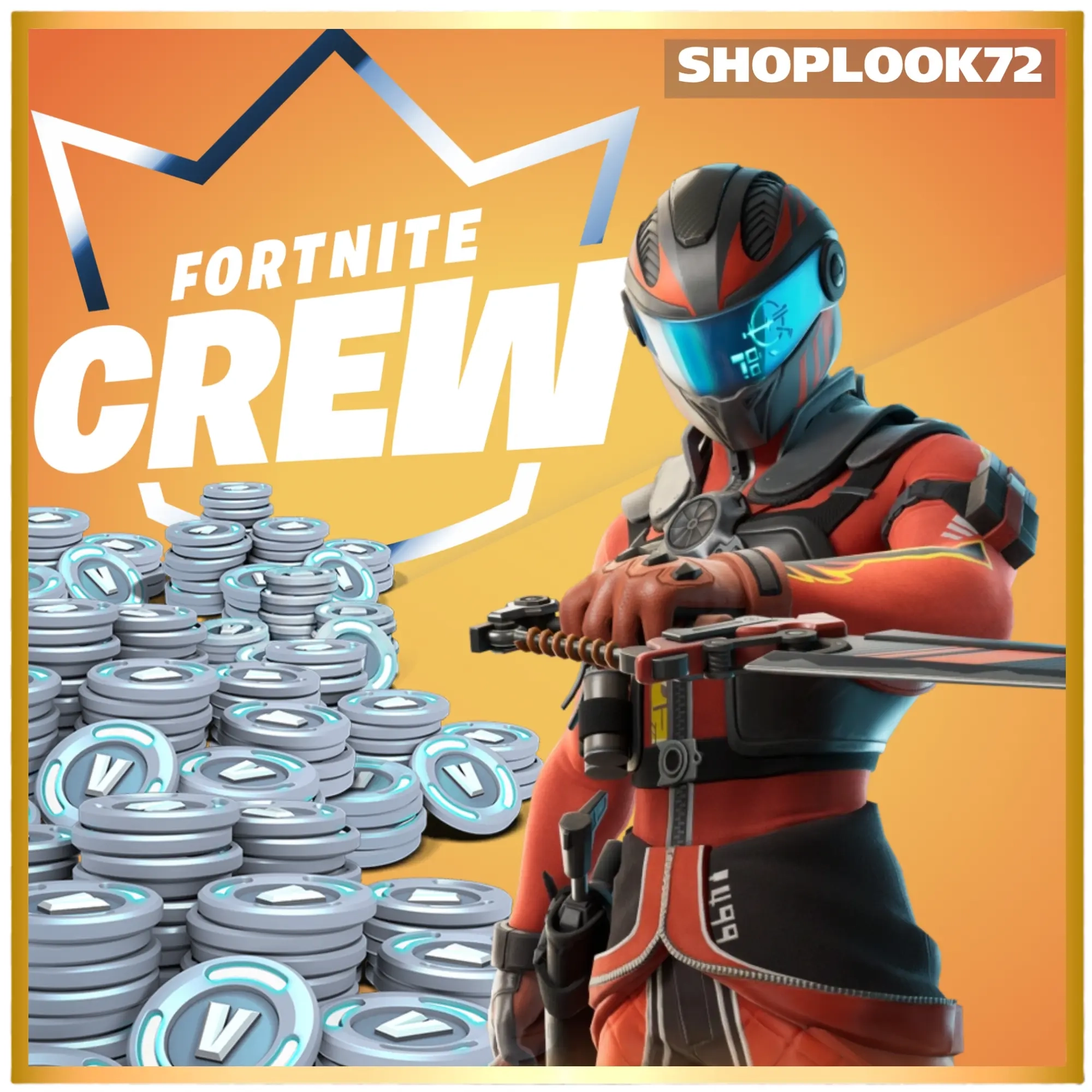 Fortnite Crew: В-баксы, Пропуск, Наборы | ПК/Xbox/PS