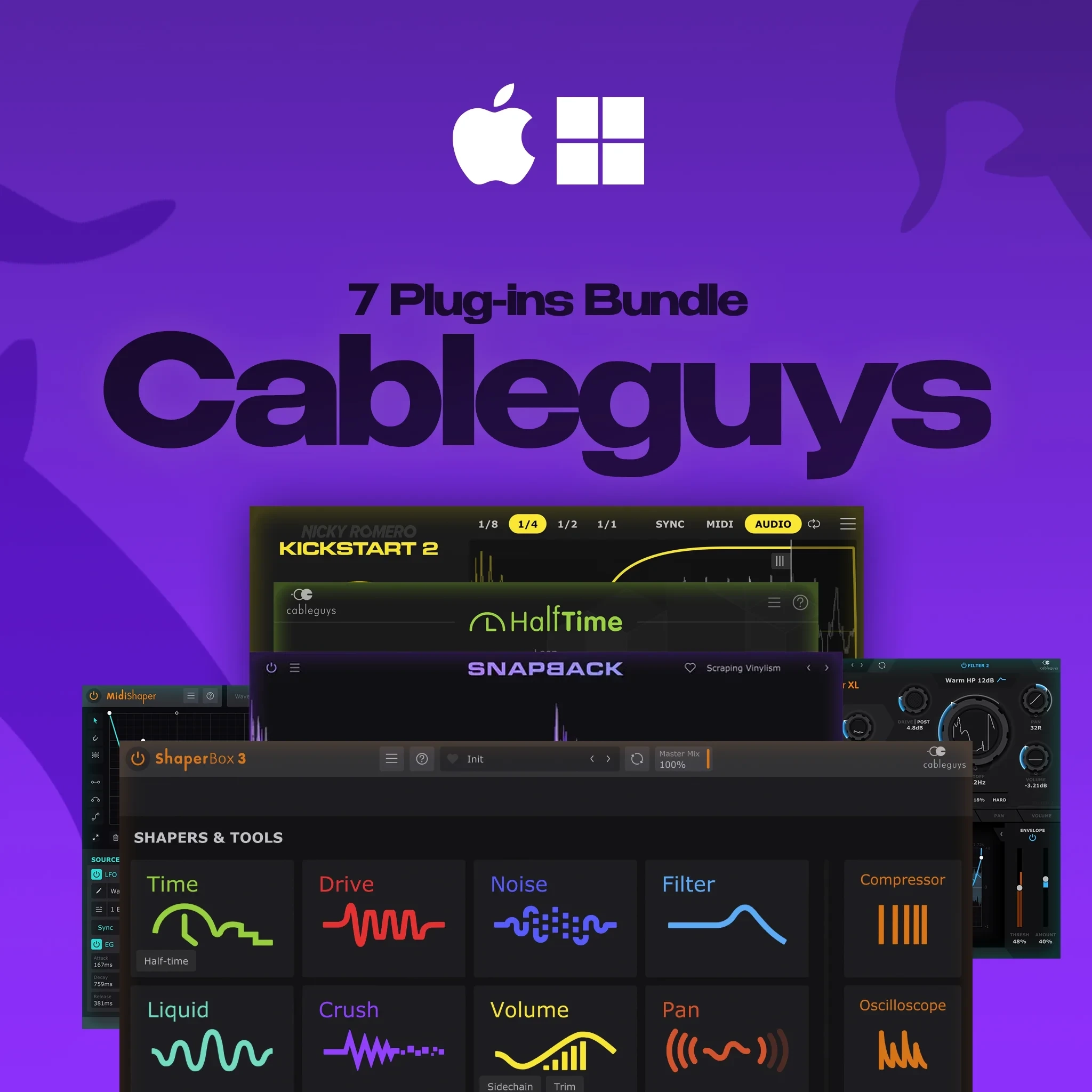 Cableguys Bundle: Плагины для музыки (macOS/Window...