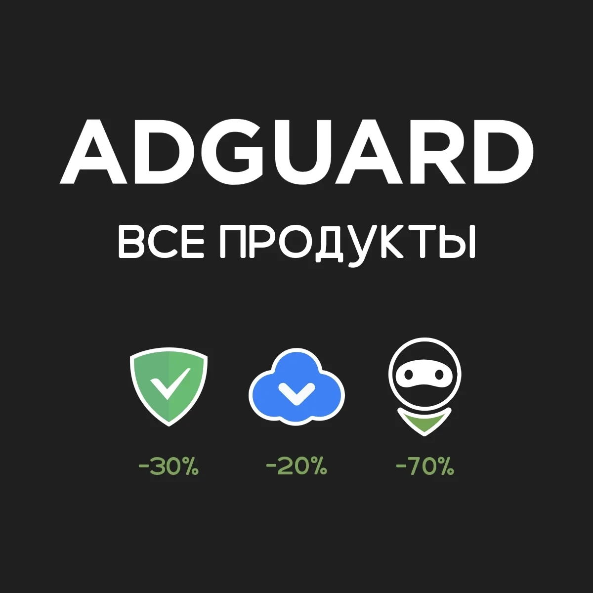 AdGuard: Промокоды до -75% на все продукты | Онлайн
