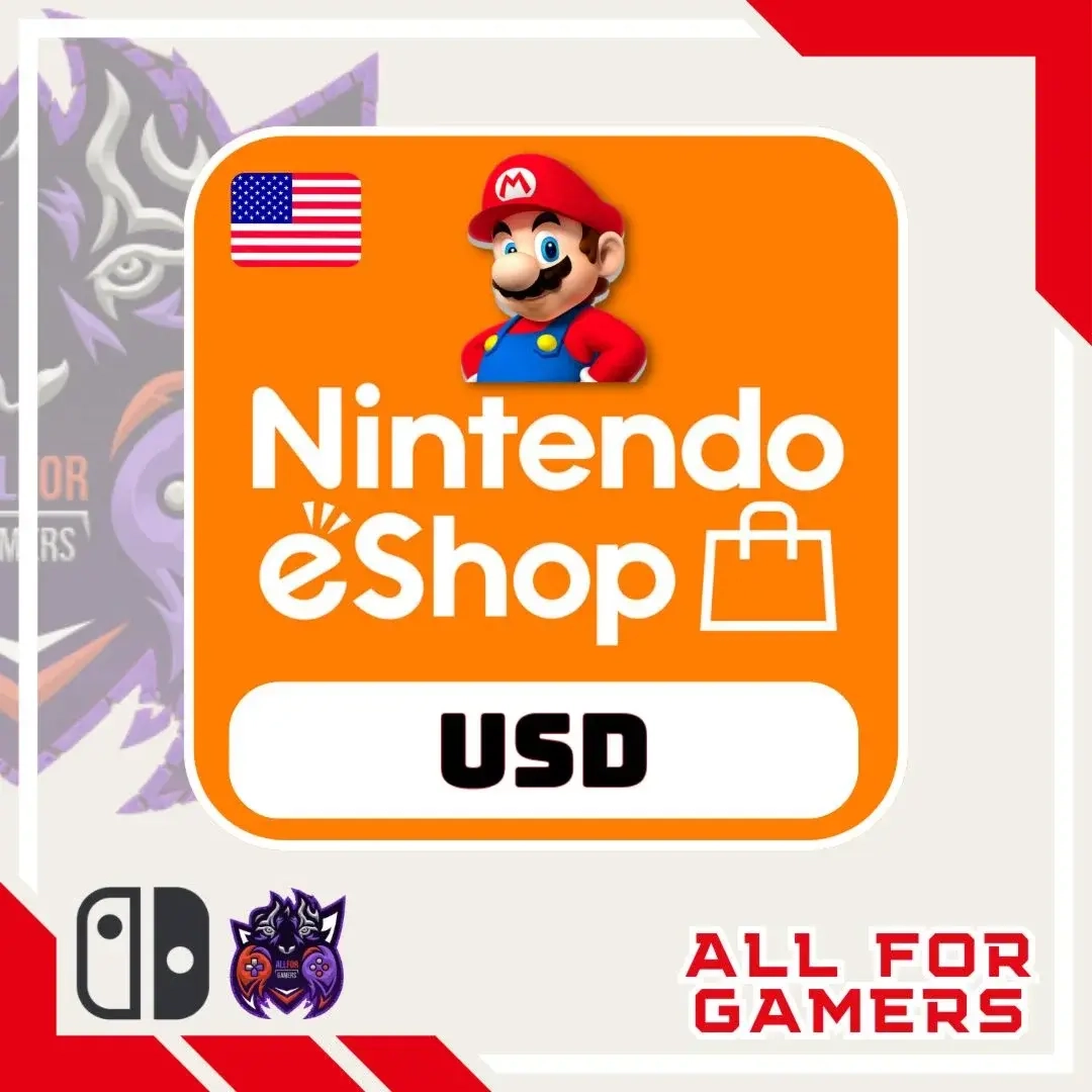Nintendo eShop Карта 5-100$ США (USD) - Купить Онлайн