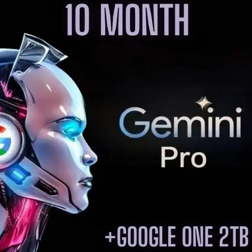 Gemini Pro Education + Google One 2TB Аккаунт (10 мес.)