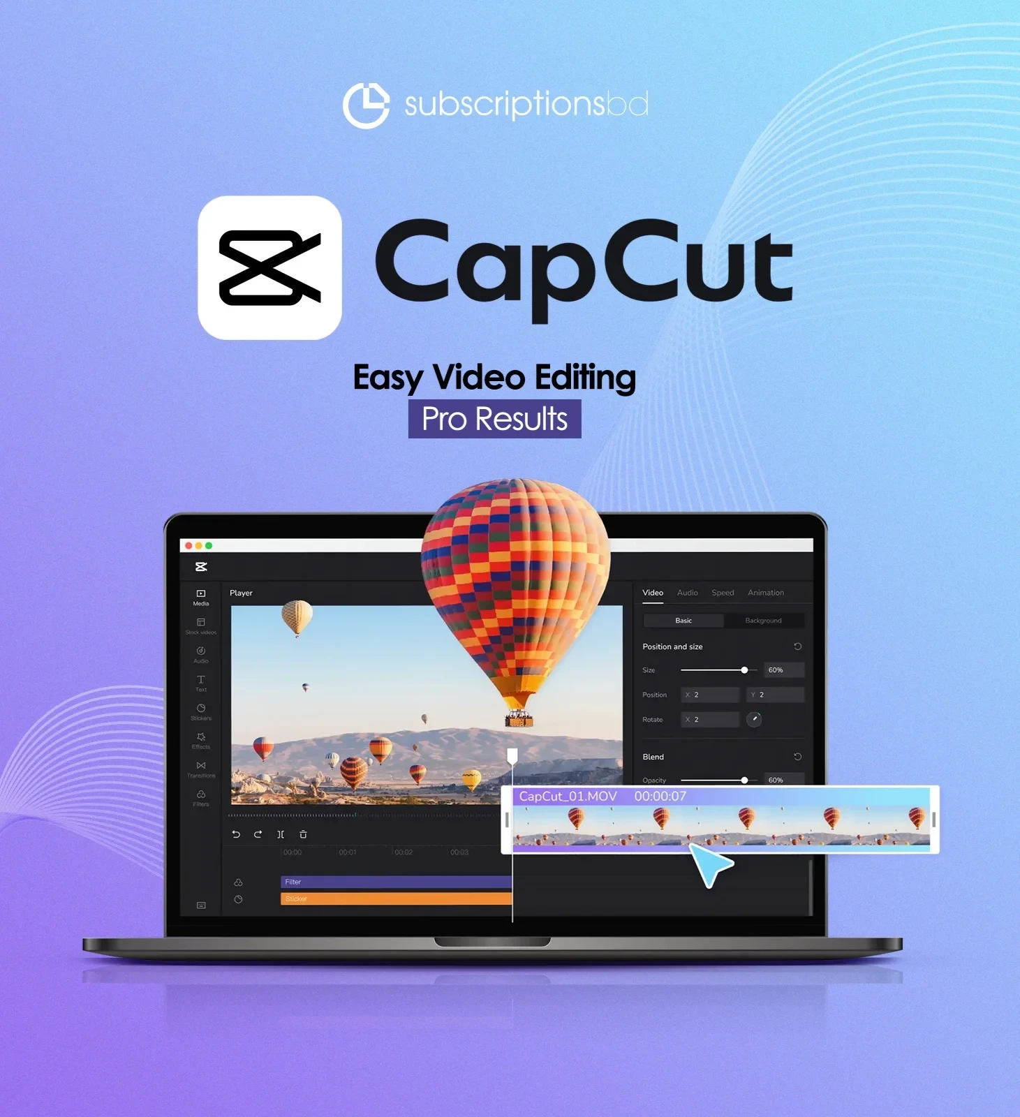 Аккаунт CapCut Pro: Подписка 6 Месяцев Онлайн