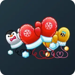 Коллекционный подарок Snow Mittens Telegram - Купить Онлайн