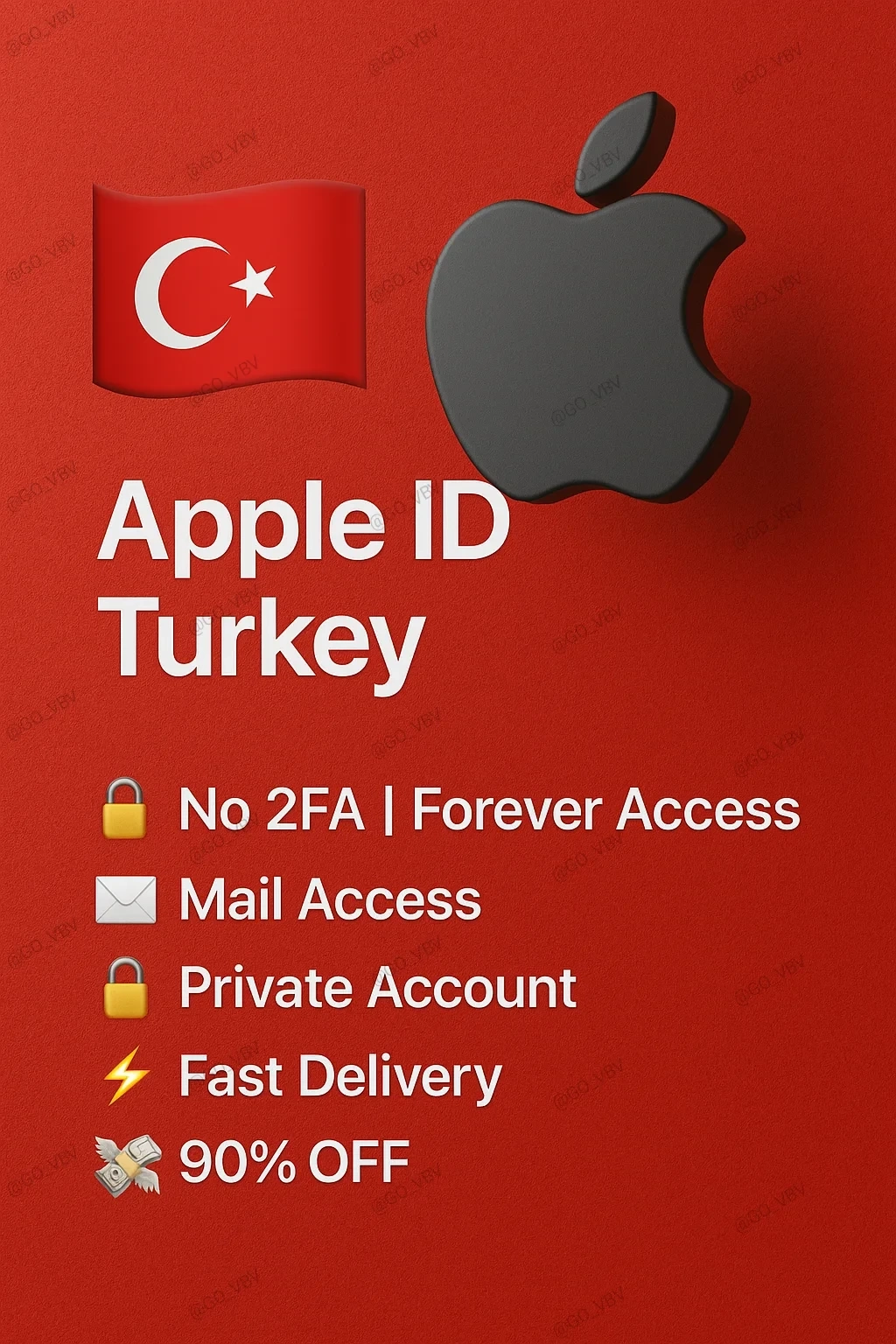 Apple ID Турция без 2FA | Купить онлайн