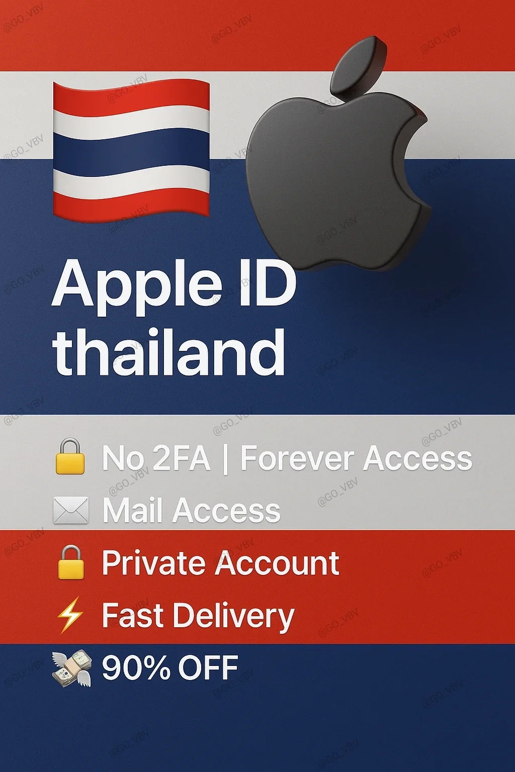 Apple ID Таиланд Без 2FA | Мгновенный доступ Онлайн