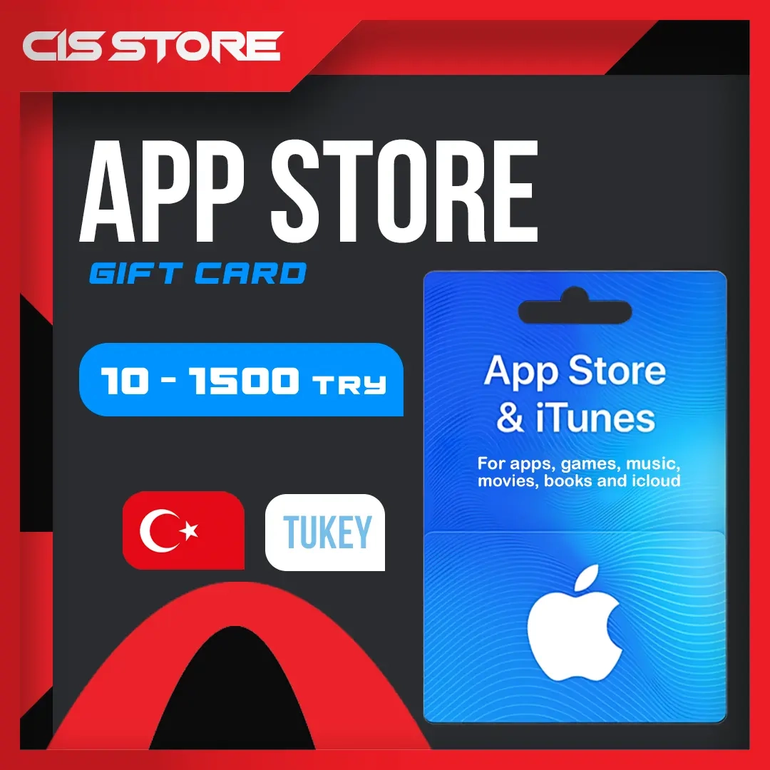 iTunes AppStore карта 10-1500 TRY (Турция) - Купить онлайн