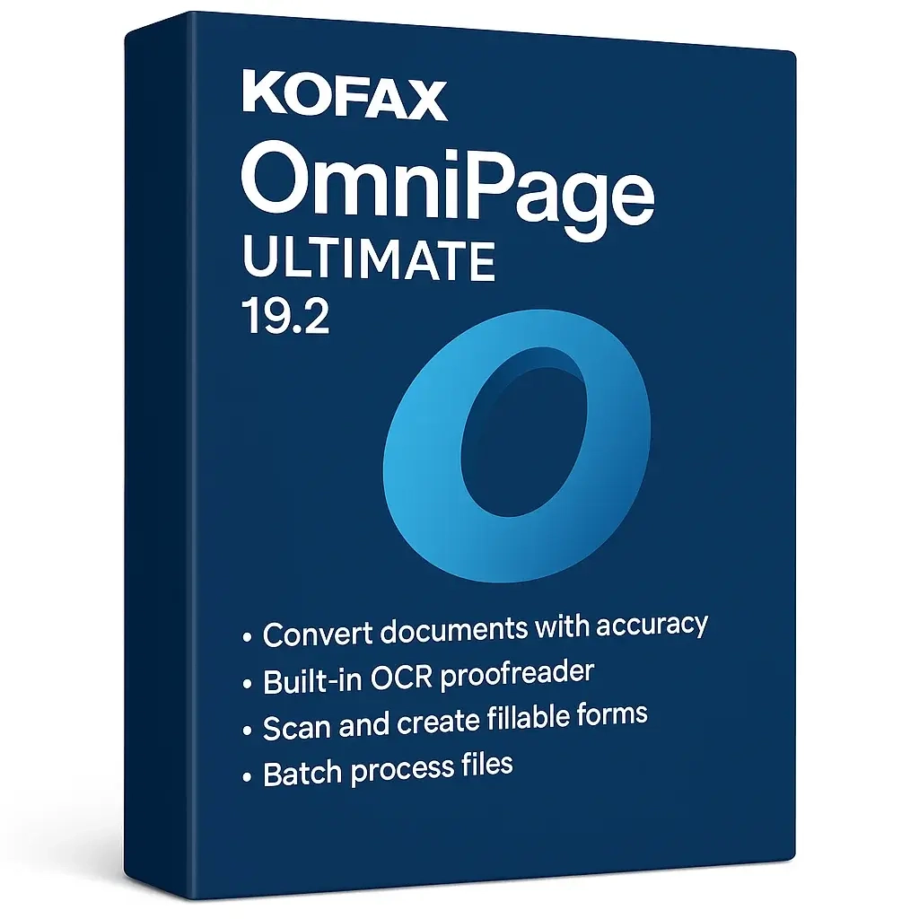Kofax OmniPage Ultimate 19.2: Пожизненная лицензия (Ключи)