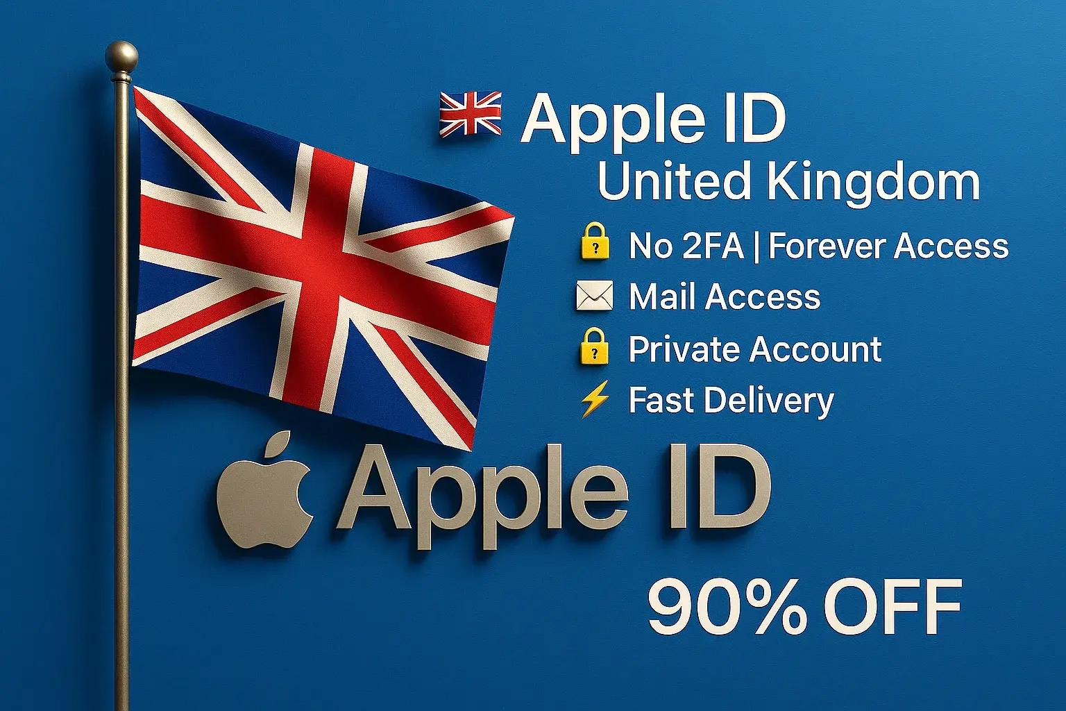 Apple ID UK | Без 2FA | Быстрый доступ онлайн
