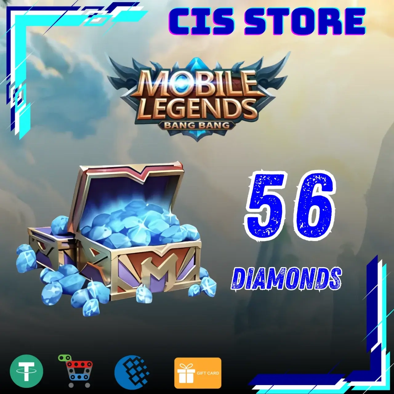 56 Алмазов Mobile Legends Global | Купить Онлайн