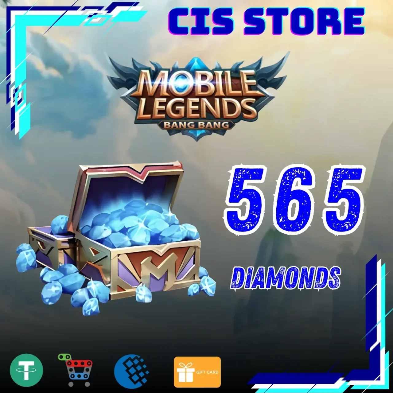 Mobile Legends 565 Алмазов (Global) | Купить Подарочную Карту