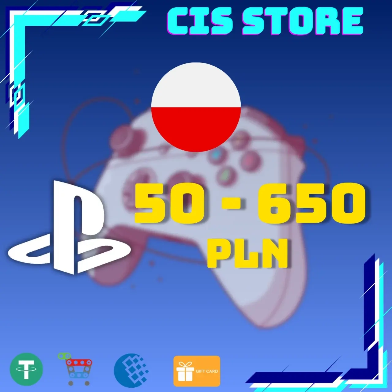 PSN карта 50-650 PLN Польша | Купить онлайн