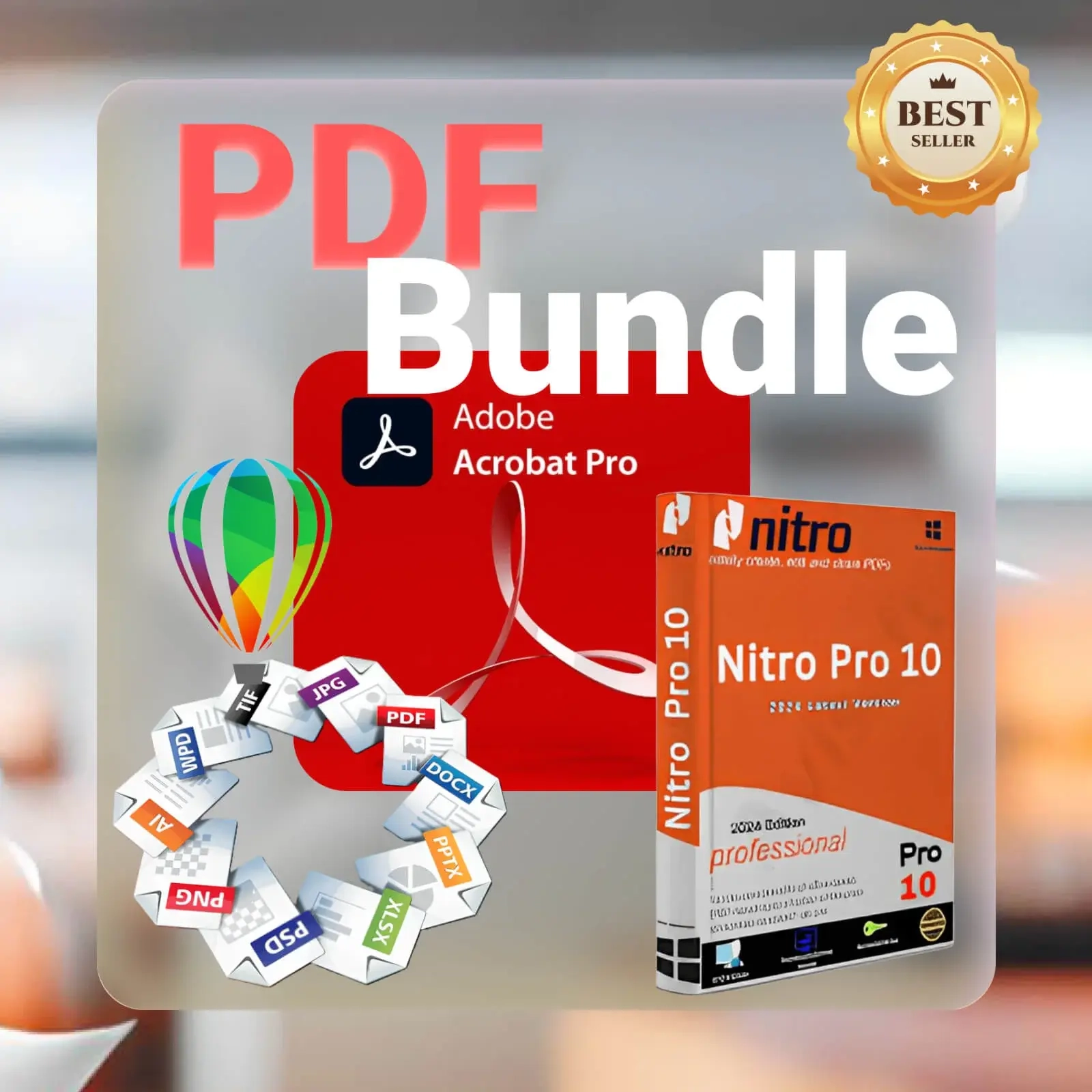 Adobe Acrobat Pro DC + Corel + Nitro PDF | Ключи Windows | Онлайн