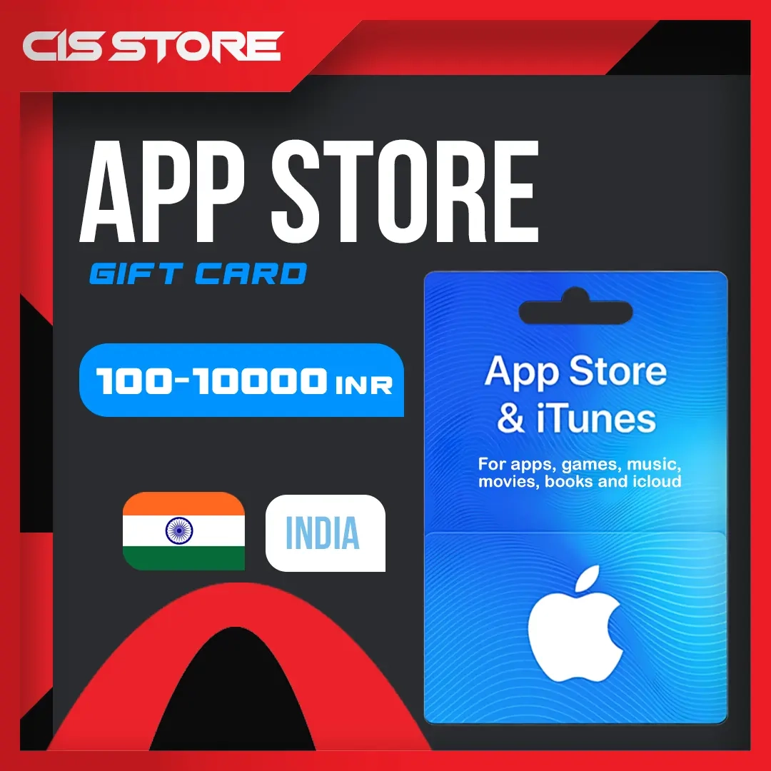 Apple iTunes Индия 100-10000 INR: Карта App Store