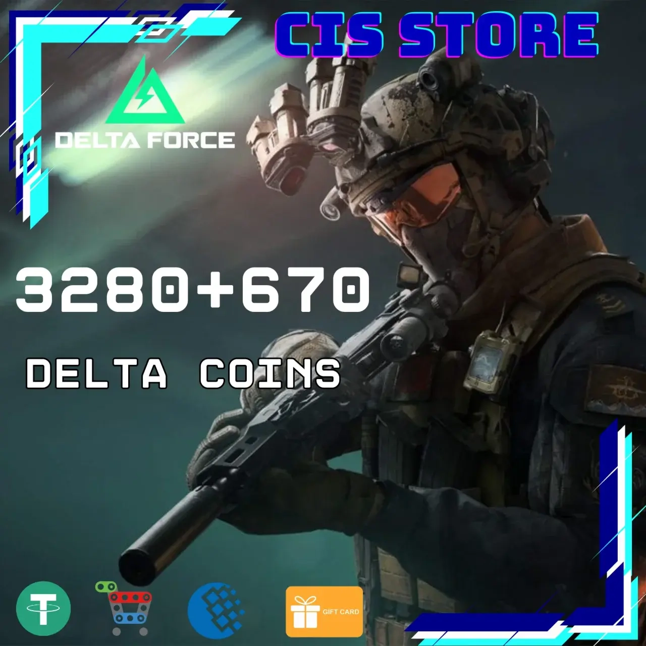 Delta Force 3950 Монет | PC | Купить по ID | Глобально