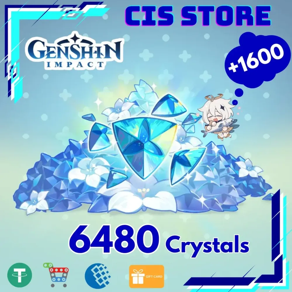 Genshin Impact 6480+1600 Кристаллов | Глобальный | По ID