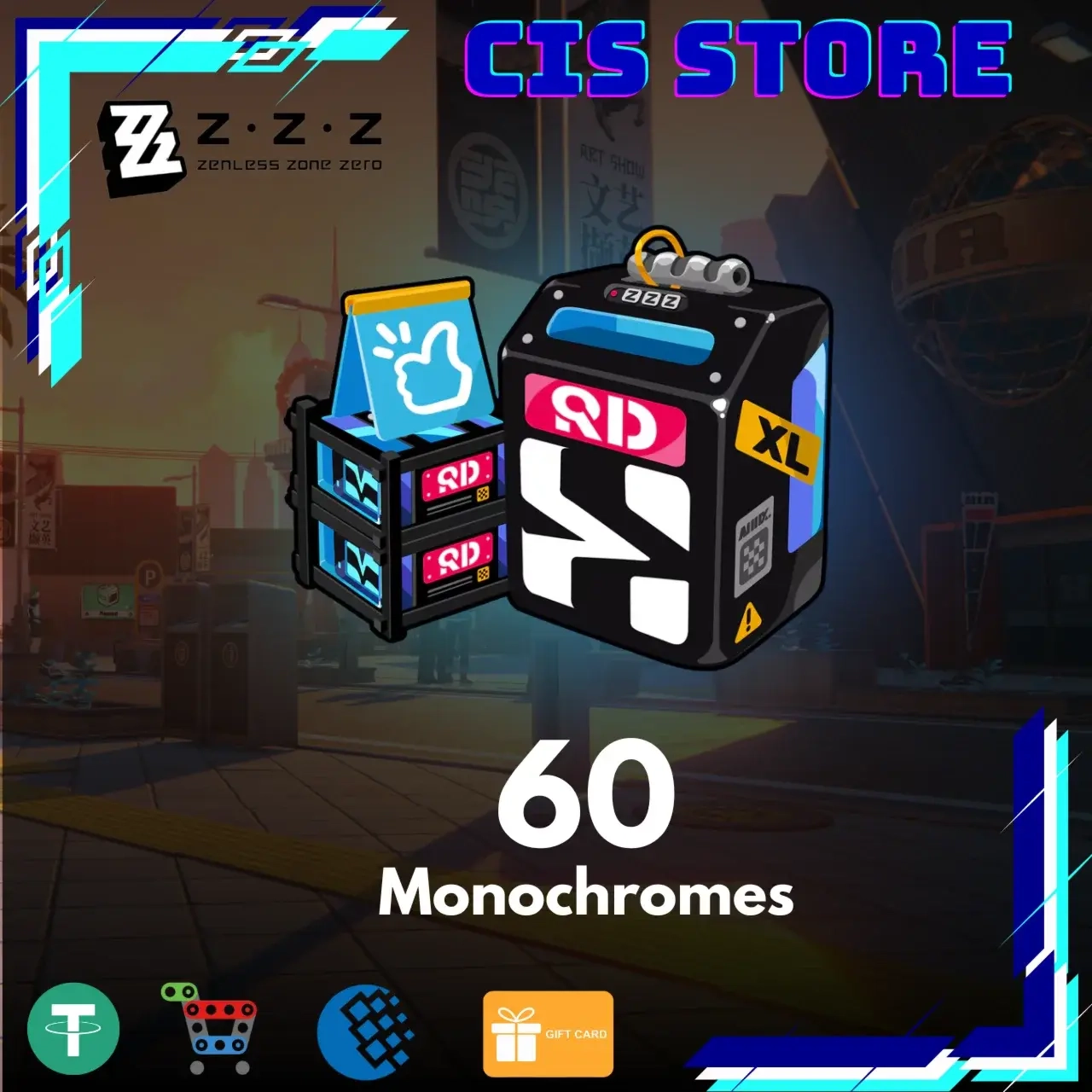 Zenless Zone Zero 60 Монохром | Глобальный | По ID