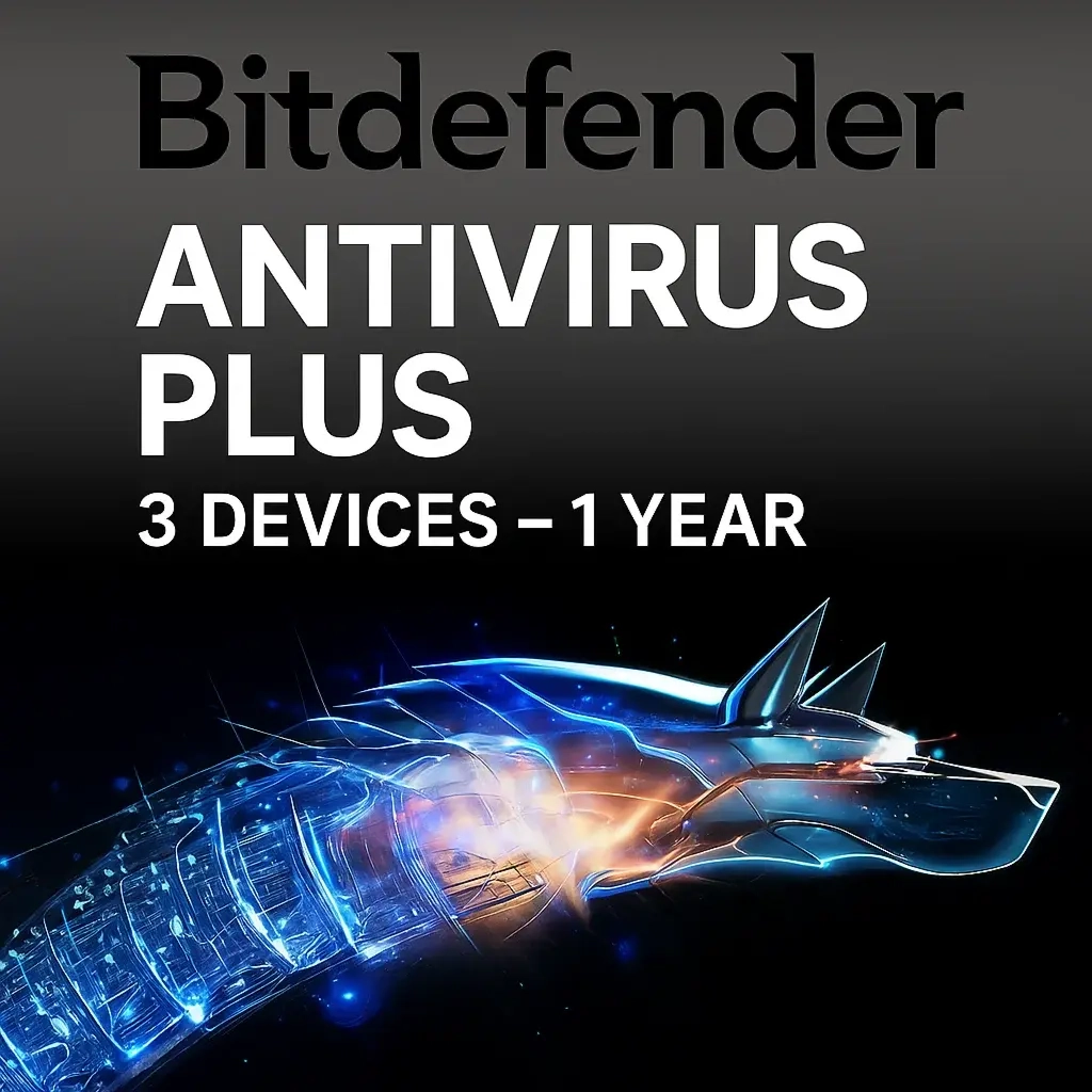 Bitdefender Antivirus Plus: Ключ Активации, 3 Устройства, 1 Год