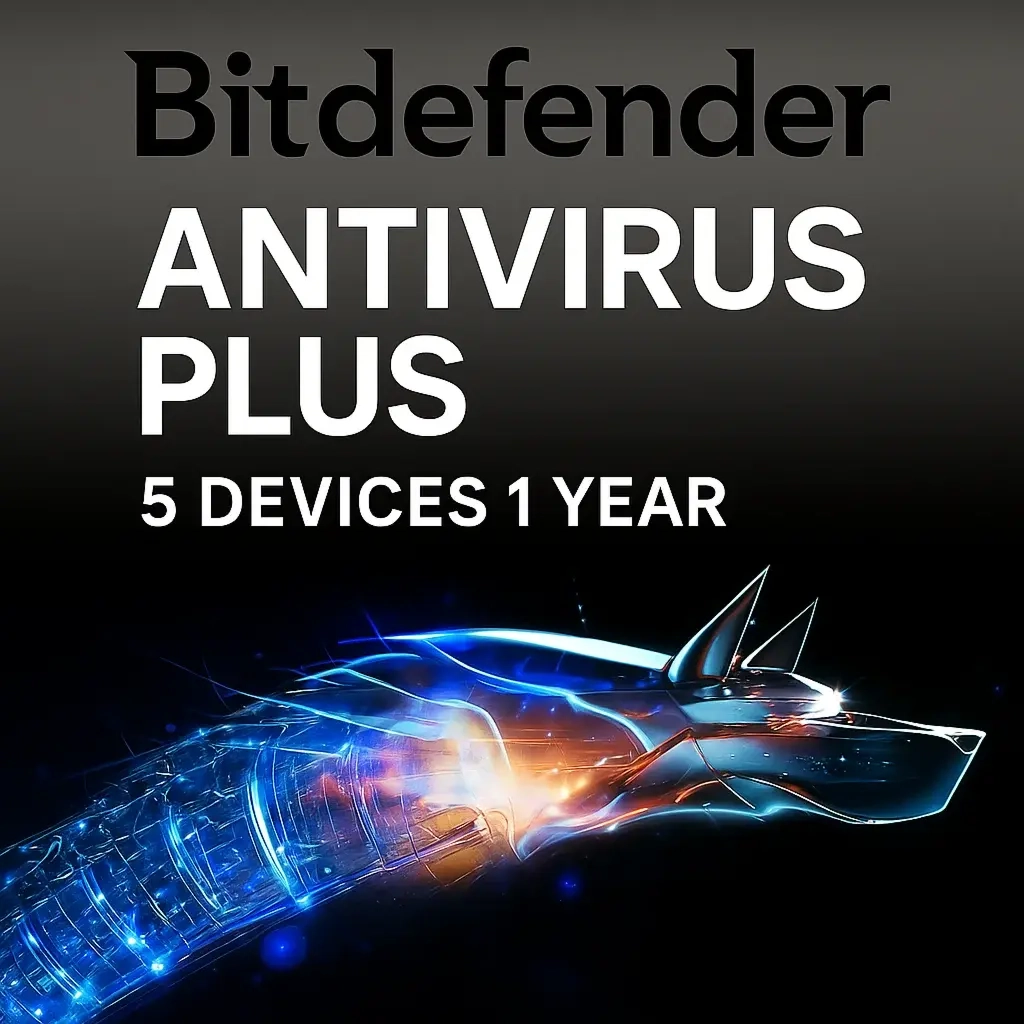 Bitdefender Antivirus Plus: Ключ активации (5 устр./1 год)