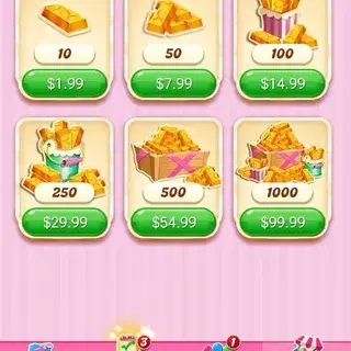 Пополнение золотых слитков Candy Crush Saga | Донат Онлайн