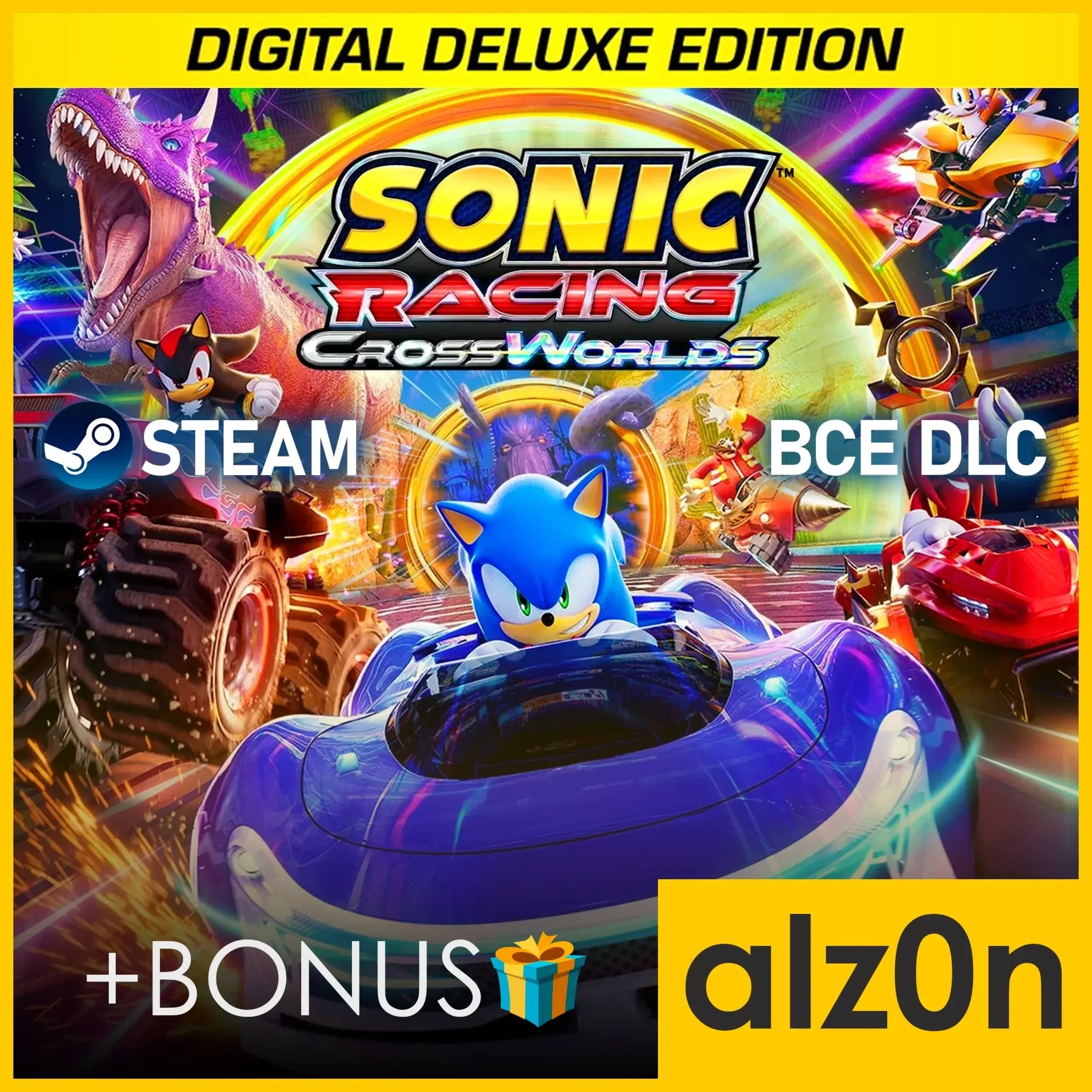 Sonic Racing: CrossWorlds Deluxe (Steam) + Подарок