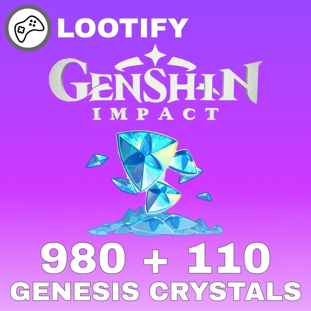 980+110 Кристаллов Genshin Impact ID - Купить Онлайн