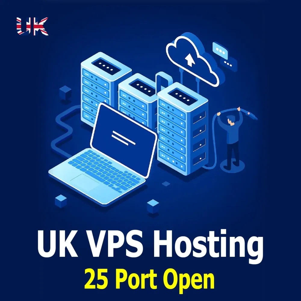 VPS-хостинг Великобритания | 25 портов | Высокая скорость | Хостинги