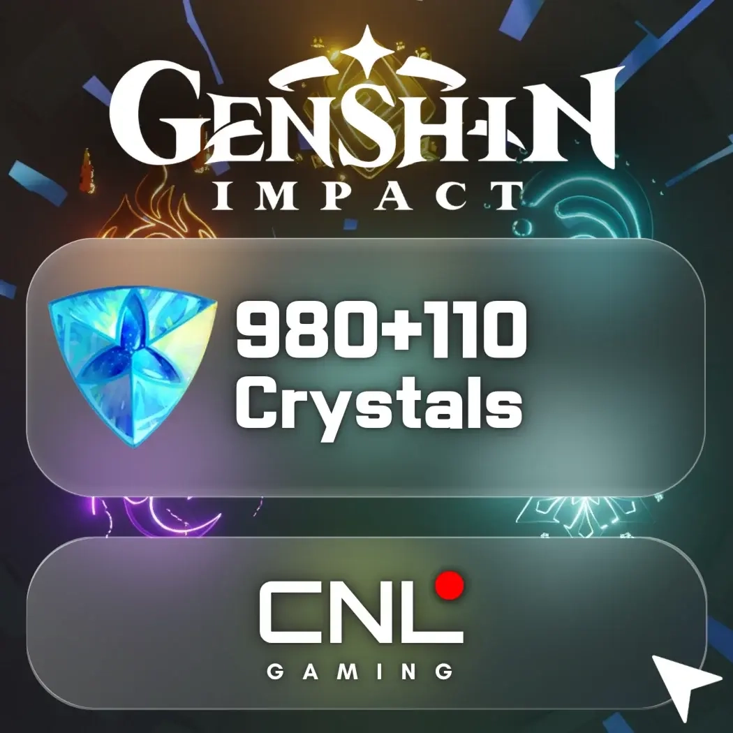 Genshin Impact: 980+110 Кристаллов (UID) - Купить Онлайн