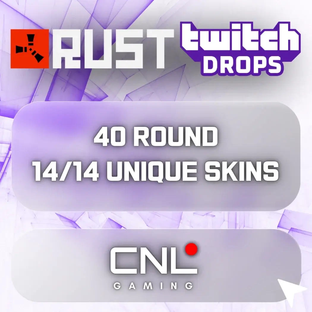 Rust Twitch Drops: 40 скинов Steam | Онлайн