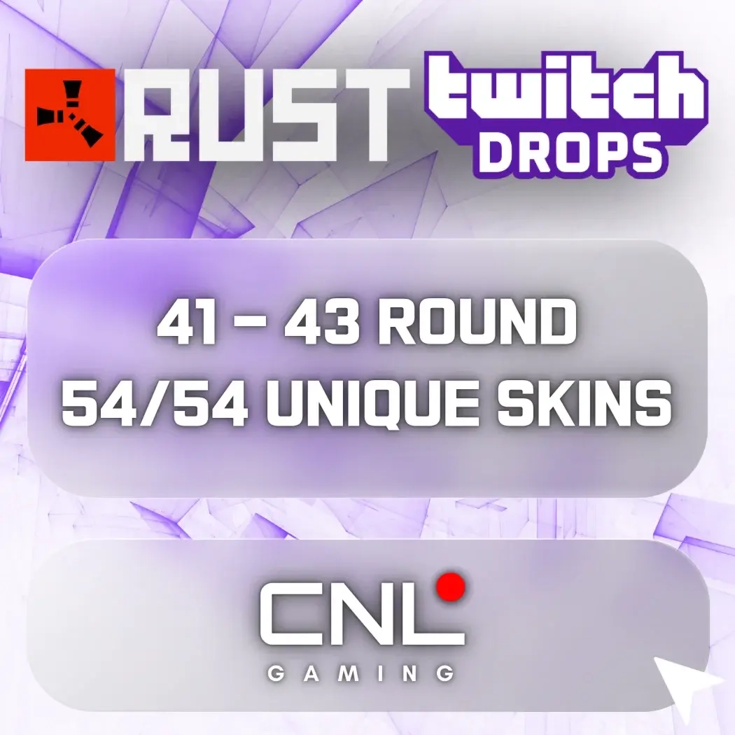Twitch Drops Rust: 54 Уникальных Скина | Онлайн