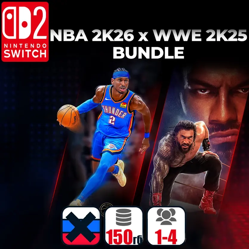 NBA 2K26 x WWE 2K25 Bundle | Nintendo Switch Аккау...