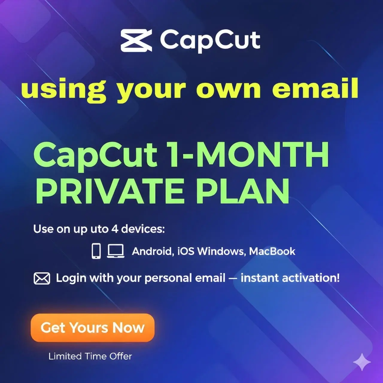 CapCut Pro: Частная Подписка 1 Месяц | Онлайн