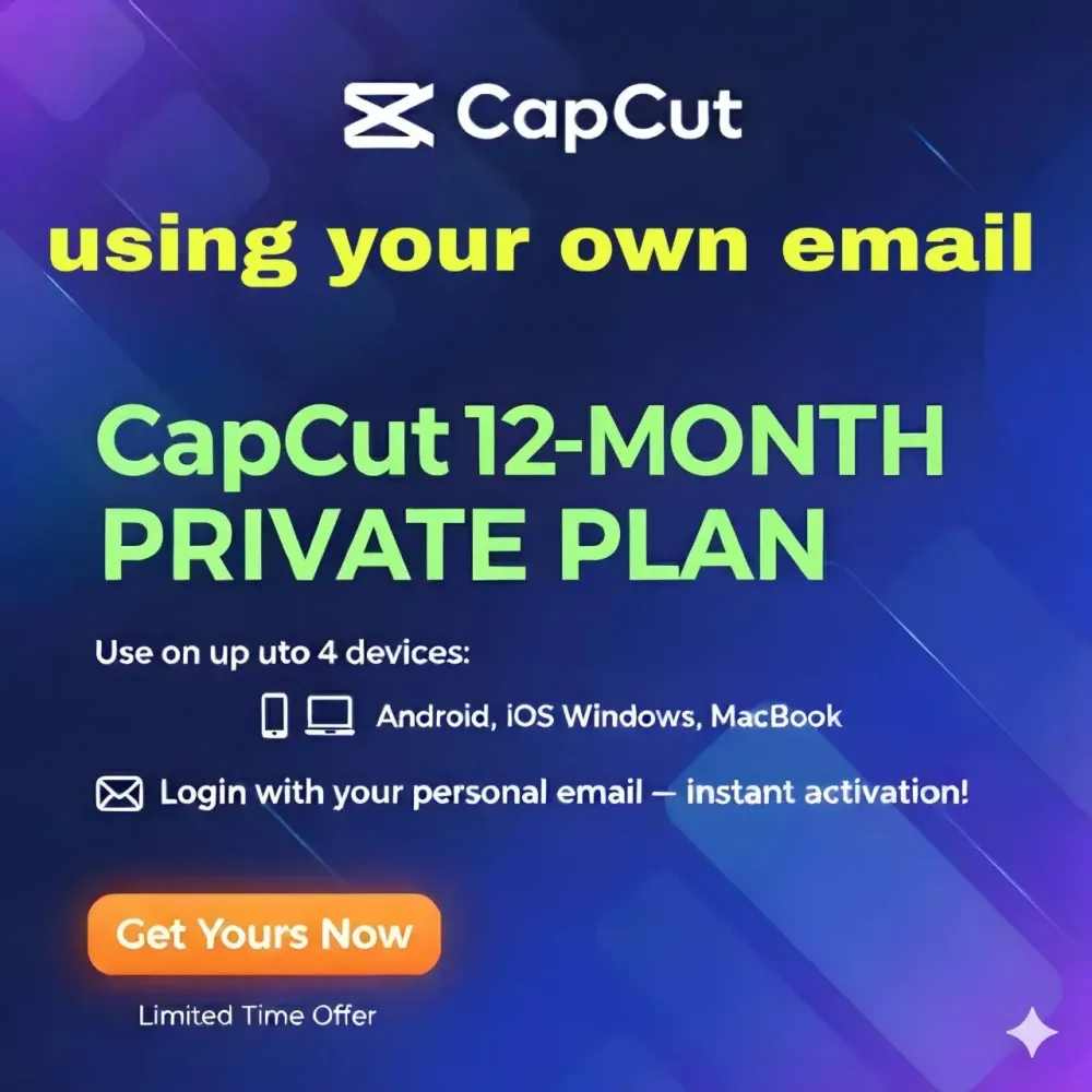 CapCut Pro: Подписка 12 мес. Онлайн | Видеоредактор