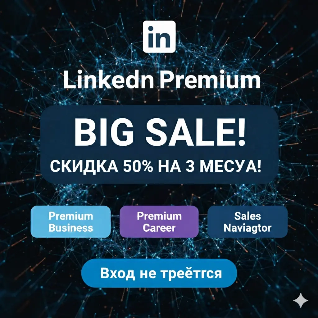 LinkedIn Premium & Sales Navigator | Активация Онлайн