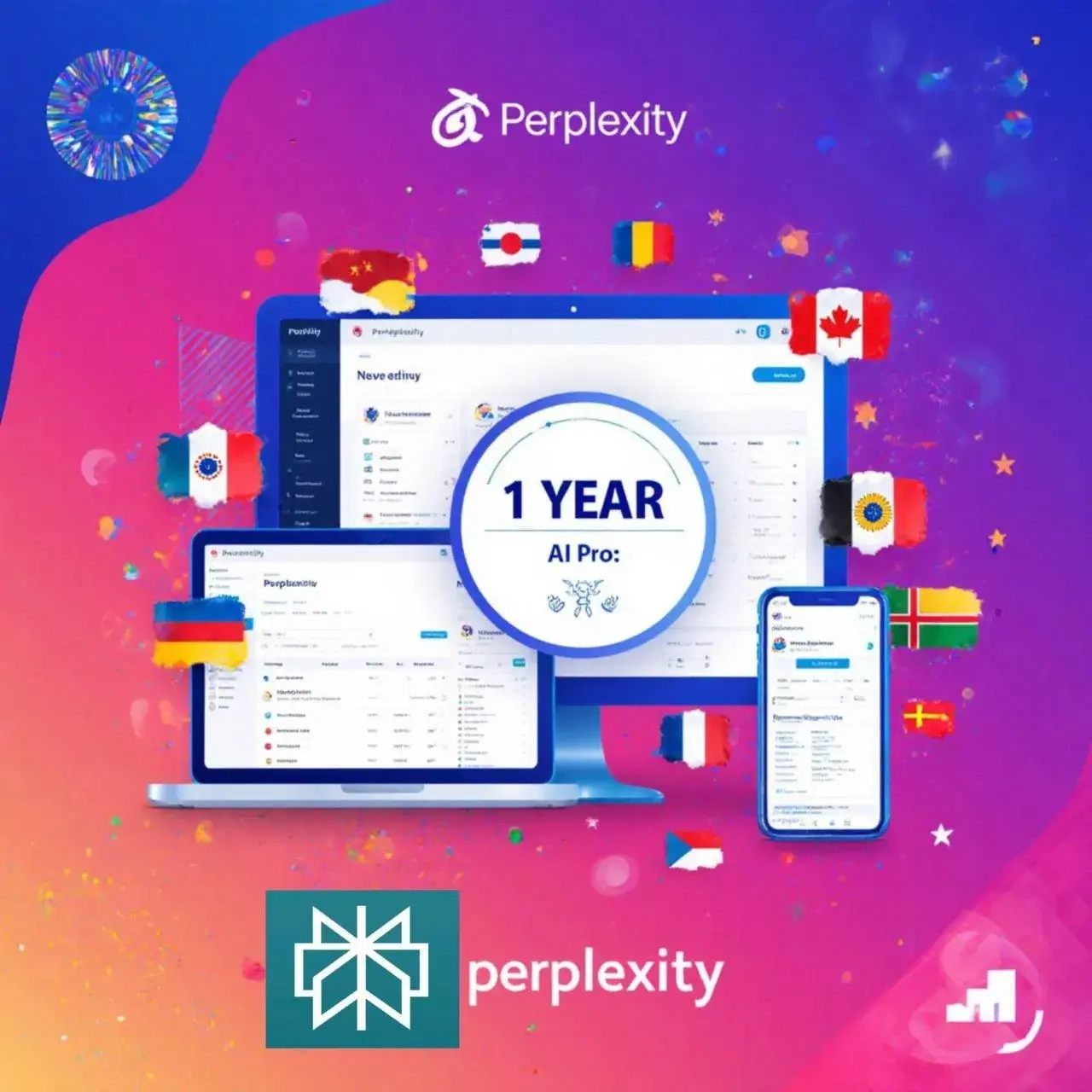 Perplexity AI Pro: 12 мес. доступа | Онлайн | Ваш аккаунт